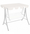 Replacement Canopy for Garden Swing White 150/130x70/105 cm