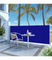 Retractable Side Awning 120 x 300 cm Blue