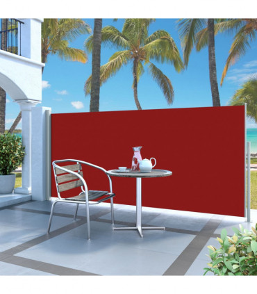 Retractable Side Awning 140 x 300 cm Red