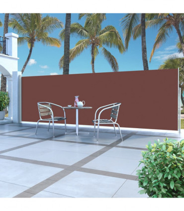 Retractable Side Awning 160 x 500 cm Brown
