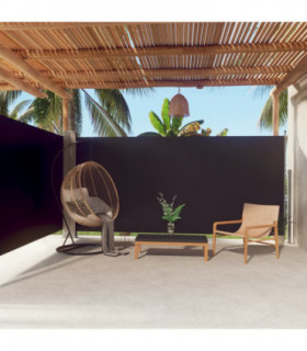Retractable Side Awning Black 180x600 cm