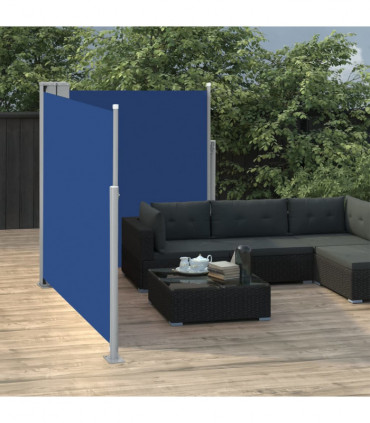 Retractable Side Awning Blue 140x600 cm