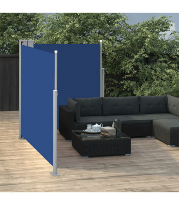 Retractable Side Awning Blue 160x600 cm