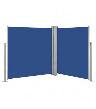Retractable Side Awning Blue 160x600 cm