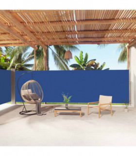 Retractable Side Awning Blue 180x1000 cm