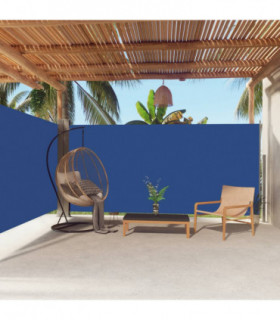 Retractable Side Awning Blue 180x600 cm