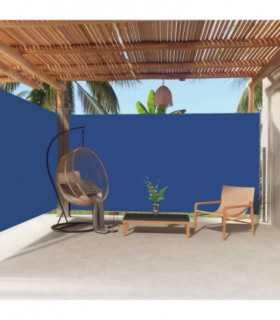 Retractable Side Awning Blue 200x600 cm