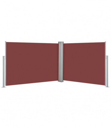 Retractable Side Awning Brown 120x1000 cm
