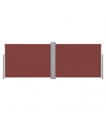 Retractable Side Awning Brown 120x1000 cm
