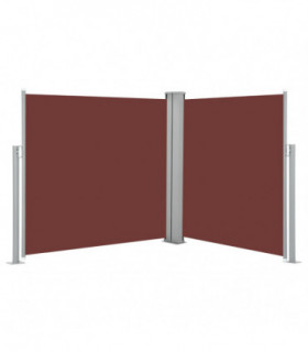 Retractable Side Awning Brown 120x600 cm