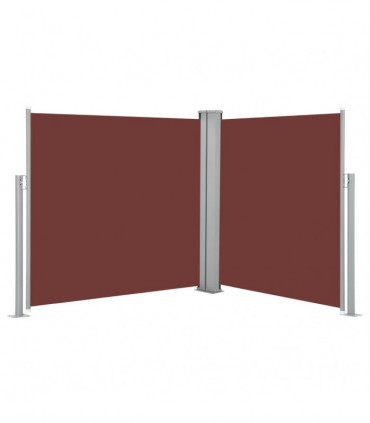 Retractable Side Awning Brown 120x600 cm
