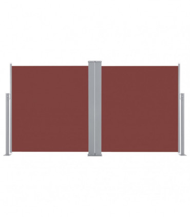 Retractable Side Awning Brown 120x600 cm
