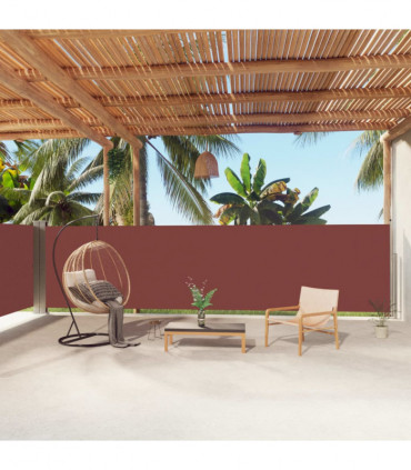 Retractable Side Awning Brown 160x1000 cm
