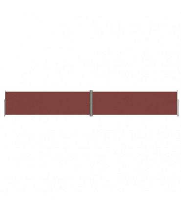 Retractable Side Awning Brown 180x1200 cm