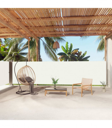 Retractable Side Awning Cream 160x1000 cm
