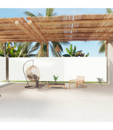 Retractable Side Awning Cream 200x1200 cm