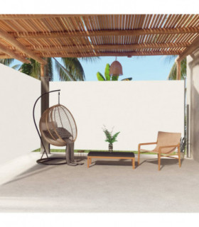 Retractable Side Awning Cream 200x600 cm