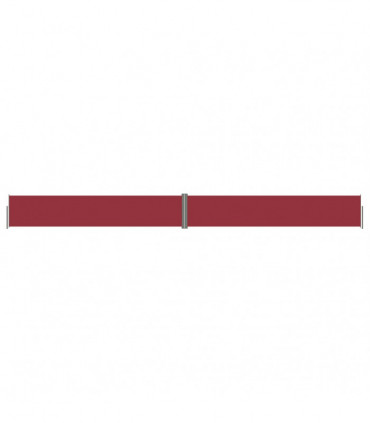 Retractable Side Awning Red 117x1200 cm