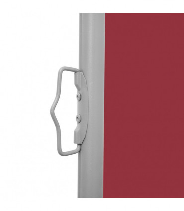 Retractable Side Awning Red 120x1000 cm