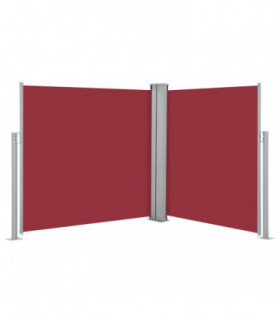Retractable Side Awning Red 120x600 cm
