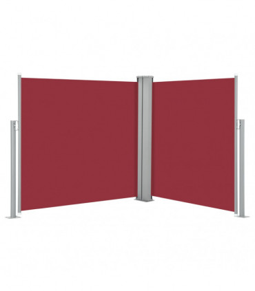 Retractable Side Awning Red 120x600 cm