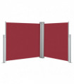 Retractable Side Awning Red 120x600 cm