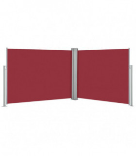 Retractable Side Awning Red 140x1000 cm