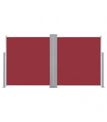 Retractable Side Awning Red 140x600 cm