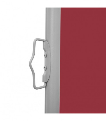 Retractable Side Awning Red 140x600 cm