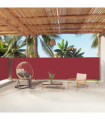 Retractable Side Awning Red 160x1000 cm