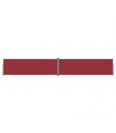 Retractable Side Awning Red 160x1000 cm
