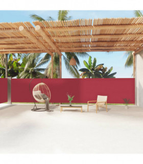 Retractable Side Awning Red 160x1200 cm