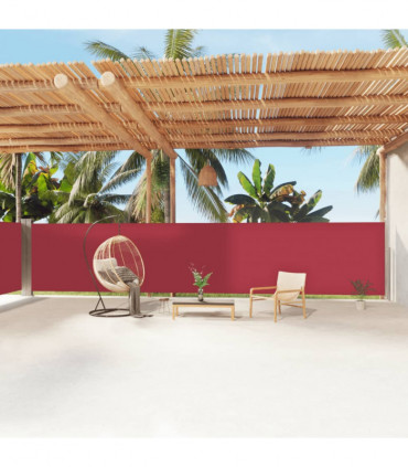 Retractable Side Awning Red 160x1200 cm