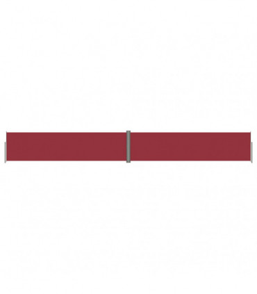 Retractable Side Awning Red 160x1200 cm