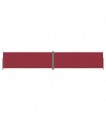 Retractable Side Awning Red 180x1000 cm