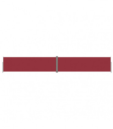 Retractable Side Awning Red 180x1200 cm