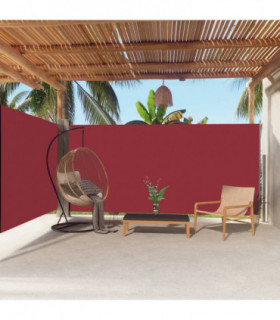 Retractable Side Awning Red 180x600 cm