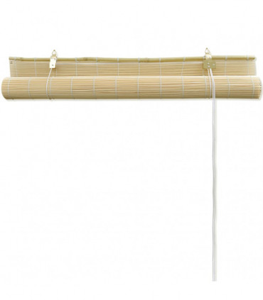 Roller Blind Bamboo 100x220 cm Natural