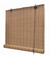 Roller Blind Bamboo 140x220 cm Brown