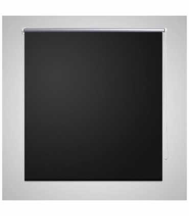 Roller Blind Blackout 160 x 230 cm Black