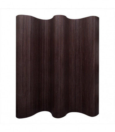 Room Divider Bamboo Dark Brown 250x165 cm