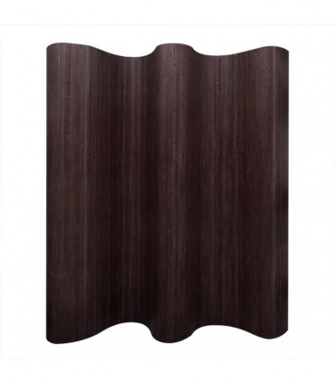 Room Divider Bamboo Dark Brown 250x165 cm