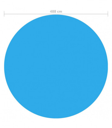Round Pool Cover 488 cm PE Blue