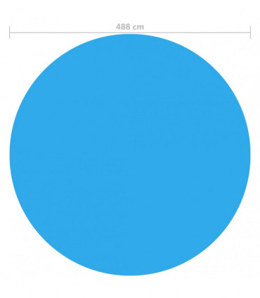 Round Pool Cover 488 cm PE Blue