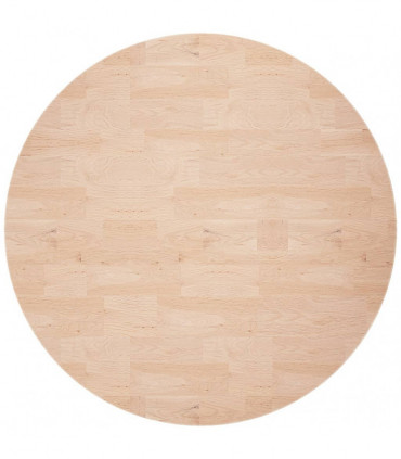 Round Table Top Ø60x4 cm Untreated Solid Wood Oak