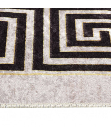 Rug Washable 190x300 cm Light Beige Anti Slip