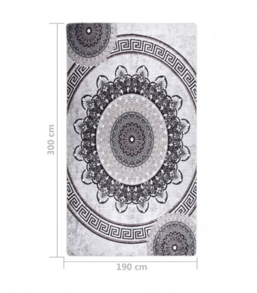 Rug Washable 190x300 cm Multicolour Anti Slip