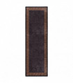Rug Washable 80x300 cm Black and Gold Anti Slip