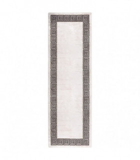 Rug Washable 80x300 cm Light Beige Anti Slip