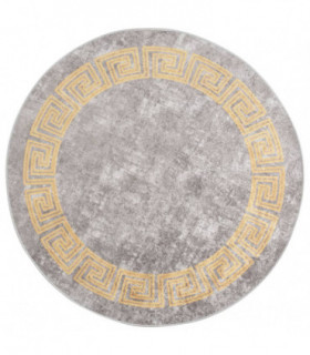 Rug Washable φ120 cm Grey Anti Slip